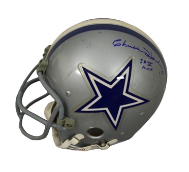 1973 Chuck Howley Signed Dallas Cowboys Last Game Worn Helmet     